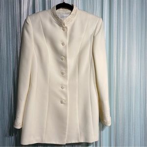 Bellessa Vintage Beaded Blazer Suit Jacket NWOT Size 6